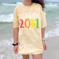 Class Of 2031 Kindergarten Graduation Back To School T-Shirt Comfort Color Blast T-Shirt Citrine