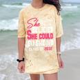 Class Of 2032 She Believed She Could Kids Graduation T-Shirt Comfort Color Blast T-Shirt Citrine