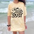 Class Of 2037 Senior Retro 2037 Grad Graduate Graduation Comfort Color Blast T-Shirt Citrine