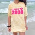 Class Of 2038 Pink Girls Growing Up School Memory Graduation Comfort Color Blast T-Shirt Citrine