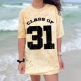 Class Of 31 Date High School Kindergarten Graduation Shirt Comfort Color Blast T-Shirt Citrine