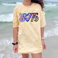 Class Of 75 1975 50th Class Reunion Tie Dye Graduation Items Comfort Color Blast T-Shirt Citrine