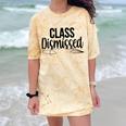 Class Dismissed Graduation End Of School Student Teacher Comfort Color Blast T-Shirt Citrine