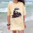 Classic Steam Train Enthusiasts Nostalgia For Train Lovers Comfort Color Blast T-Shirt Citrine