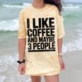 I Like Coffee & May Be 3 People Coffee Lover Introvert Comfort Color Blast T-Shirt Citrine I Like Coffee & May Be 3 People Coffee Lover Introvert Comfort Color Blast T-Shirt Citrine