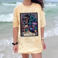 Color Graphic The Introvert Tarot Card Raglan Baseball Tee Comfort Color Blast T-Shirt Citrine