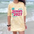 Coquette Pink Bow Senior 2027 Class Of Graduation Comfort Color Blast T-Shirt Citrine