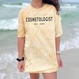 Cosmetologist Est 2026 Beauty School Cosmetology Graduation Comfort Color Blast T-Shirt Citrine