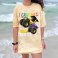 I Crushed Kindergarten Monster Truck Graduation Boys Small Comfort Color Blast T-Shirt Citrine