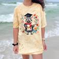 Cute Graduation Zebra Holding Diploma T Shirt Comfort Color Blast T-Shirt Citrine