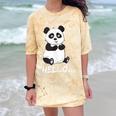 Cute Introvert Vibes – Panda Hello & Goodbye Comfort Color Blast T-Shirt Citrine