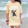 Dabbing Graduation Class Of 2025 Boy Kindergarten Nailed It Comfort Color Blast T-Shirt Citrine