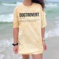 Dogtrovert Definition Dog Lover Introvert Women Men Comfort Color Blast T-Shirt Citrine