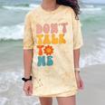 Don't Talk To Me Sarcastic Introvert Antisocial Comfort Color Blast T-Shirt Citrine