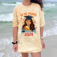 Educated Latina Graduation Day Grad Si Se Pudo Class Of 2024 Comfort Color Blast T-Shirt Citrine