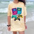 Eighties Console Controller Gaming Player Gadget Nostalgia Comfort Color Blast T-Shirt Citrine