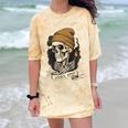 Elder Emo Skeleton Beanie Nostalgia Scene Aesthetic Comfort Color Blast T-Shirt Citrine