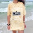 Elementary School Graduation Shirt Level Complete Gamer Comfort Color Blast T-Shirt Citrine
