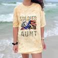 My Favorite Soldier Calls Me Aunt US Army Graduation Aunt Comfort Color Blast T-Shirt Citrine