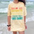 My Favorite Teacher Gave Me This School Graduation Student Comfort Color Blast T-Shirt Citrine