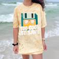 Floppy Disk Retro Tech Nostalgia Old School Computing Humor Comfort Color Blast T-Shirt Citrine