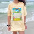 Frutiger Aero Aesthetic Rainbow Glitch Art Premium Tri-Blend Comfort Color Blast T-Shirt Citrine