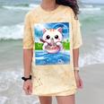 Frutiger Aero Aesthetic Tech Kawaii Ramen Cat Fishes Comfort Color Blast T-Shirt Citrine Frutiger Aero Aesthetic Tech Kawaii Ramen Cat Fishes Comfort Color Blast T-Shirt Citrine