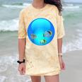Frutiger Aero Aesthetic Tech Orb Fishes Raglan Baseball Tee Comfort Color Blast T-Shirt Citrine
