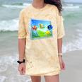 Frutiger Aero Fish Comfort Color Blast T-Shirt Citrine