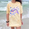 Frutiger Aero Y2K Chrome Dolphin Comfort Color Blast T-Shirt Citrine