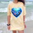 Frutiger Aero Y2K Heart Comfort Color Blast T-Shirt Citrine
