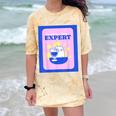 Fun Cute Introvert Cat Character With Wine Comfort Color Blast T-Shirt Citrine