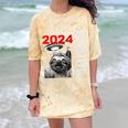 Fun Trendy UFO Sloth Graduation Class Of 2024 Senior Comfort Color Blast T-Shirt Citrine