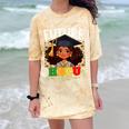 Future HBCU Grad Afro Girl College Graduation Kids Comfort Color Blast T-Shirt Citrine
