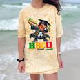 Future HBCU Grad Dabbing Kid Graduation For Boys Kids Comfort Color Blast T-Shirt Citrine