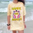 Gamer Girl Graduate Shirt Girls Kids Gamer Graduation Comfort Color Blast T-Shirt Citrine