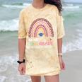 Goodbye 5TH Grade Graduation 2024 Hello 6TH Grade Rainbow Comfort Color Blast T-Shirt Citrine