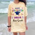 Goodbye Kindergarten Graduation Class 2025 1st Grade Kids Comfort Color Blast T-Shirt Citrine