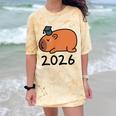 Grad Class Of 2026 Capybara Graduation Graduated Kids Comfort Color Blast T-Shirt Citrine