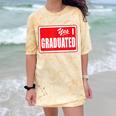 Graduate Class Of 2025 Senior Graduation End Of School Year Comfort Color Blast T-Shirt Citrine