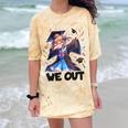 We Out Graduate Dabbing Anime Girl Grad Graduation Comfort Color Blast T-Shirt Citrine