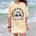 I Graduated Can I Go Back To Bed Now 2024 Graduation Panda Comfort Color Blast T-Shirt Citrine
