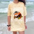 I Graduated Can I Go Back To Bed Sleepy Red Panda Graduation Comfort Color Blast T-Shirt Citrine