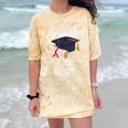 I Graduated Life Is Gonna Be Easy Now Right Graduation Comfort Color Blast T-Shirt Citrine