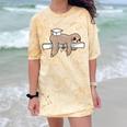 Graduation 2022 PhD Sloth Bachelor Master School Doctor Comfort Color Blast T-Shirt Citrine