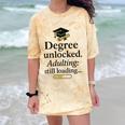 Graduation 2025 Degree Unlocked Adulting Still Loading Comfort Color Blast T-Shirt Citrine
