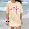 Graduation Class Of 2026 Senior 2026 Pink Bow Coquette Comfort Color Blast T-Shirt Citrine