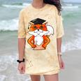 Graduation Fox School Bachelor Master Doctor Study Comfort Color Blast T-Shirt Citrine
