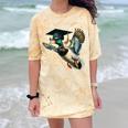 Graduation Mallard Duck Hunter Hunting Season Grad Hunting Comfort Color Blast T-Shirt Citrine