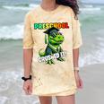 Graduation Preschool Dinosaur T Rex Crushed It Boys Grad Comfort Color Blast T-Shirt Citrine